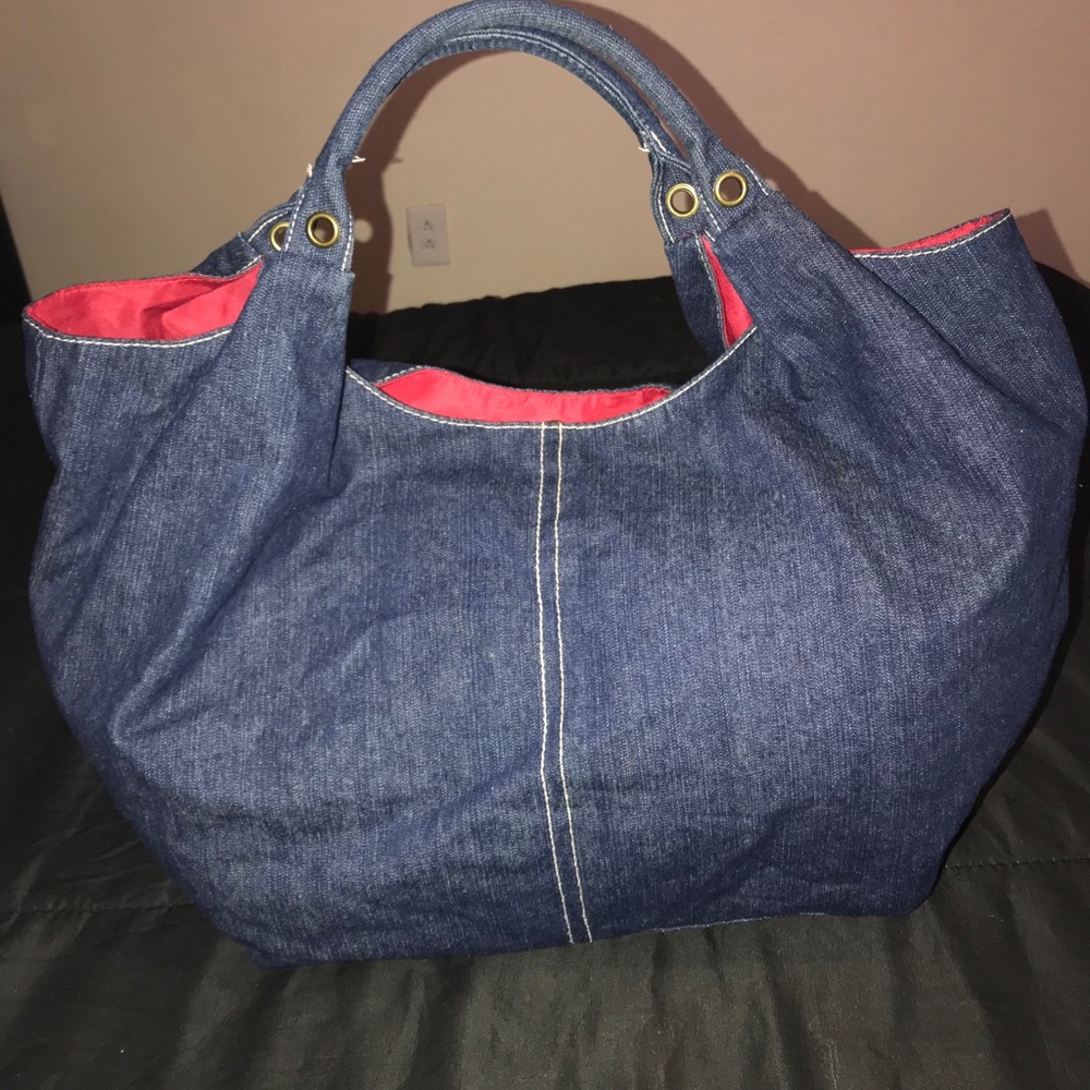 Denim handbag